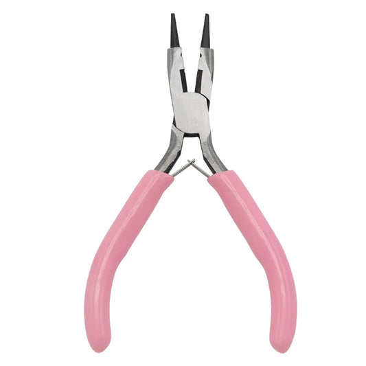 Pink Color 5Inch Mini Pliers Long Nose Cutting Wire Plier Kit for Handcraft Beading DIY Jewelry Making Tools