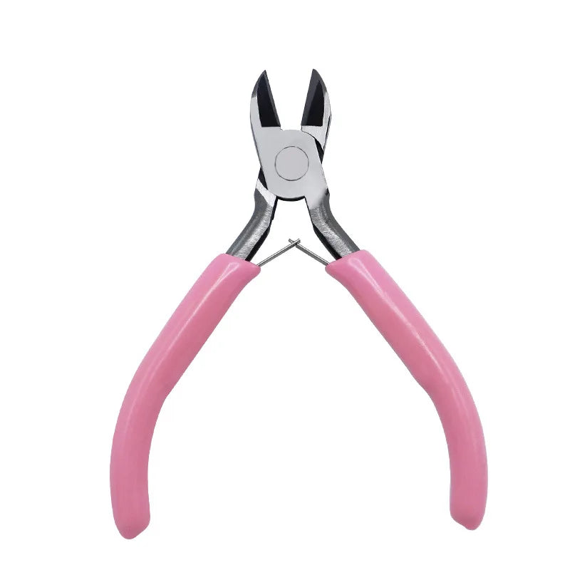 Pink Color 5Inch Mini Pliers Long Nose Cutting Wire Plier Kit for Handcraft Beading DIY Jewelry Making Tools